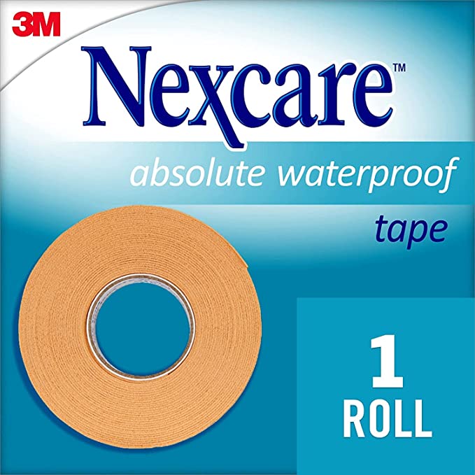 Nexcare - Cinta impermeable 1 pulgada x 5 yardas